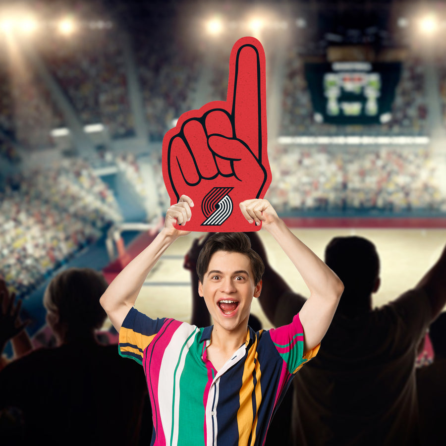 Foam Finger - Big Head - Official NBA - Portland Trail Blazers - Foam Core Cutout