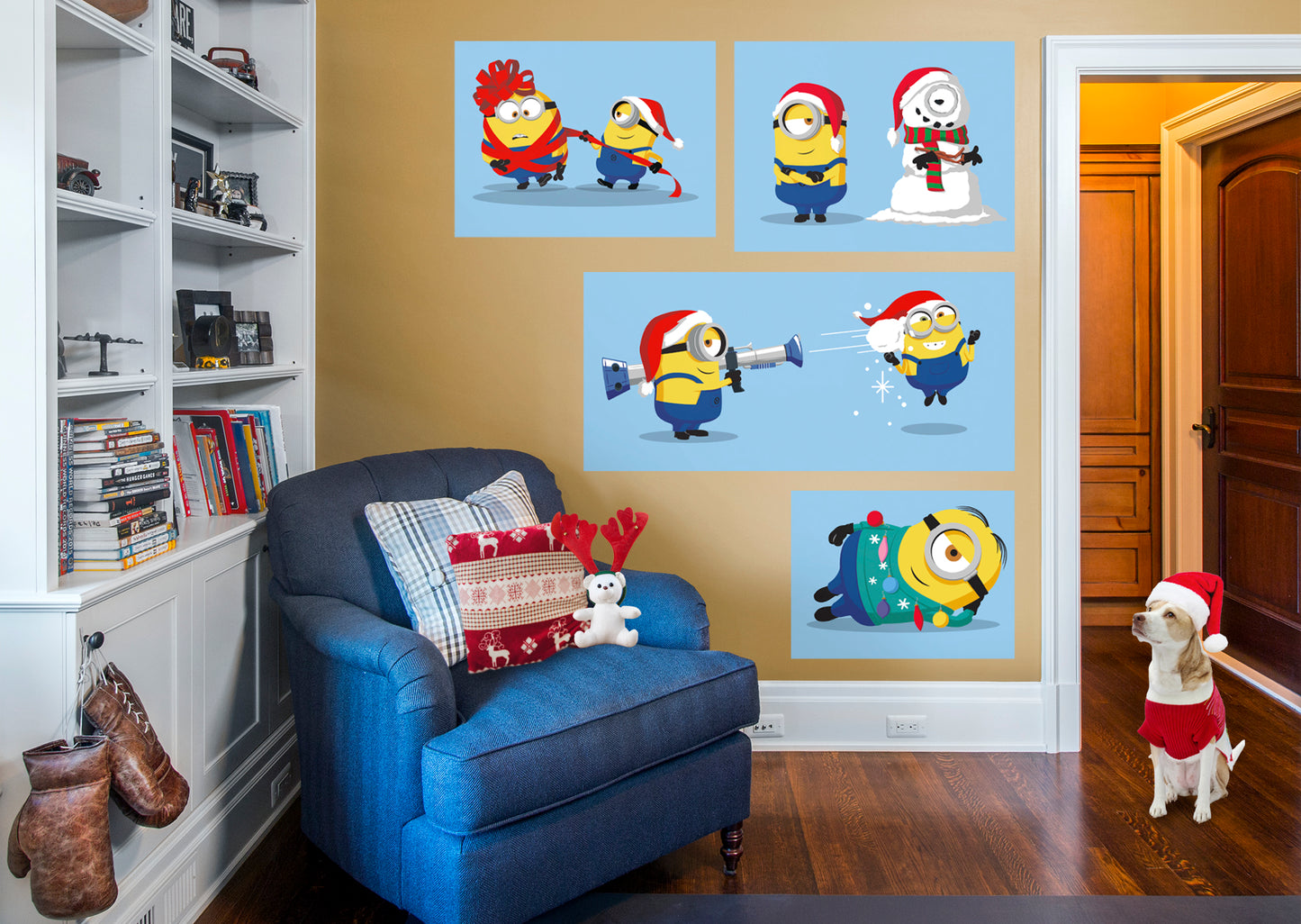 Minions Holiday: Holiday Posters Collection - Officially Licensed NBC Universal Removable Adhesive Decal