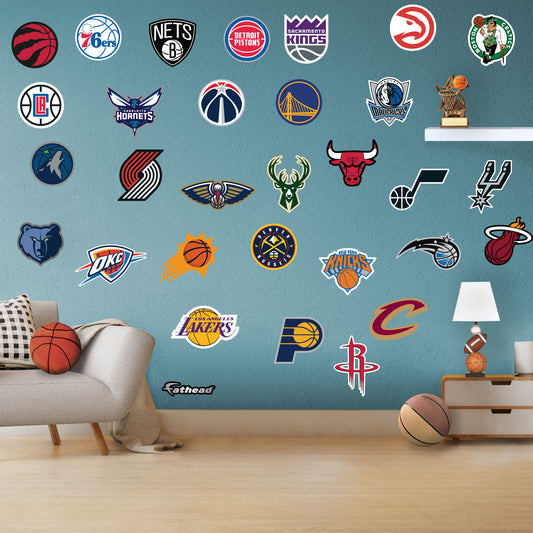 2022 Logo Collection        - Officially Licensed NBA Removable     Adhesive Decal