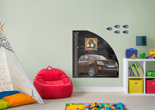 Automobile Growth Charts Pick up Car - Removable Wall Decal