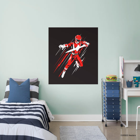 Power Rangers:  Combat Mode Poster        - Officially Licensed Hasbro Removable     Adhesive Decal