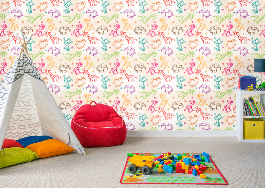 Looks Like Zoo-kini  - Peel & Stick Wallpaper