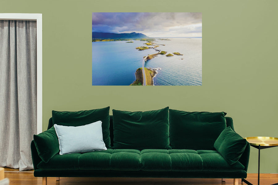 Popular Landmarks: Scandinavian Islands Realistic Poster - Removable Adhesive Decal