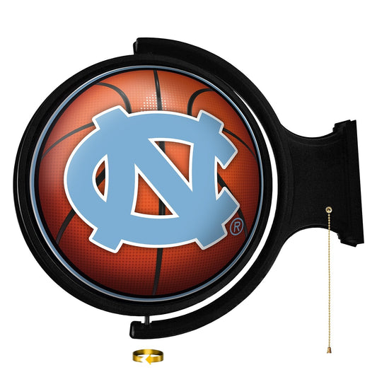North Carolina Tar Heels: Basketball - Original Round Rotating Lighted Wall Sign - The Fan-Brand