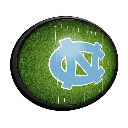 North Carolina Tar Heels: On the 50 - Oval Slimline Lighted Wall Sign - The Fan-Brand