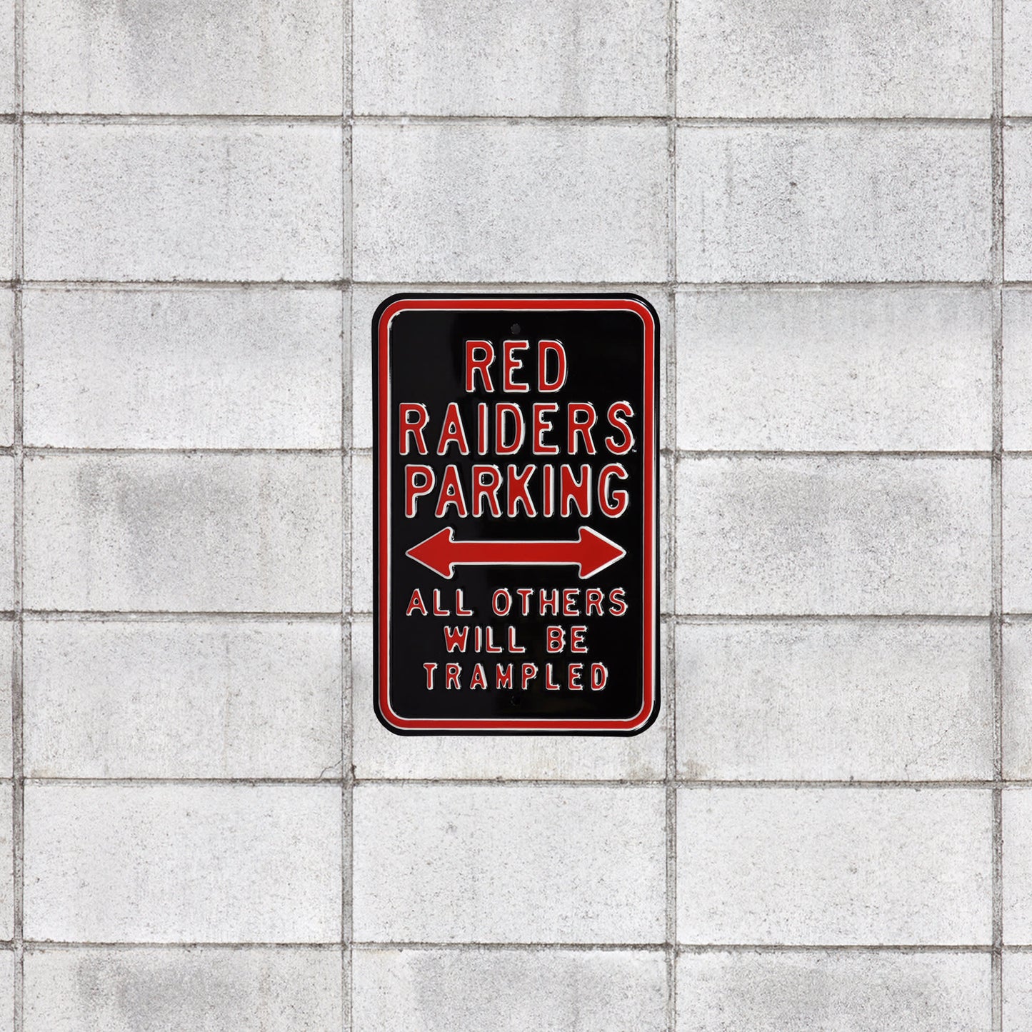 Texas Tech Red Raiders: Trampled Parking - Officially Licensed Metal Street Sign
