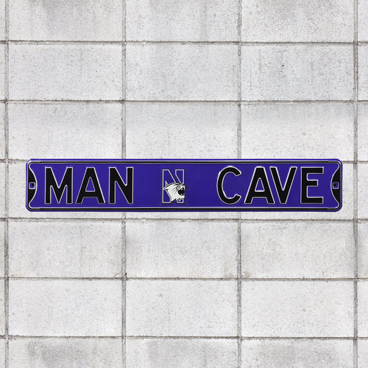 Northwestern Wildcats: Man Cave - Officially Licensed Metal Street Sign