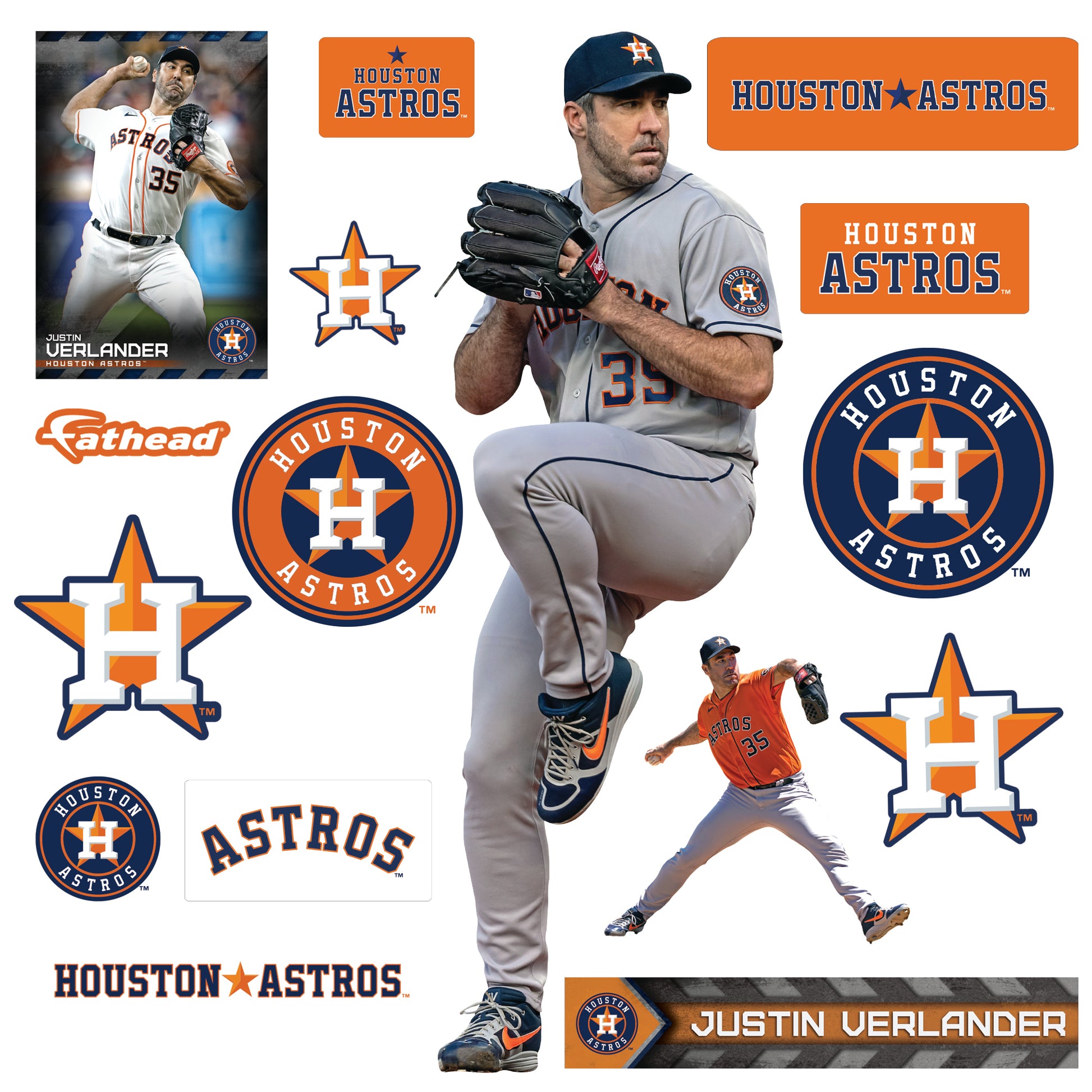 Houston Astros: Justin Verlander 2022 - Officially Licensed MLB