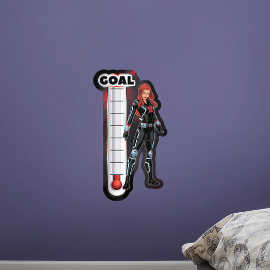 Avengers: Black Widow Goal Thermometer Dry Erase        - Officially Licensed Marvel Removable     Adhesive Decal