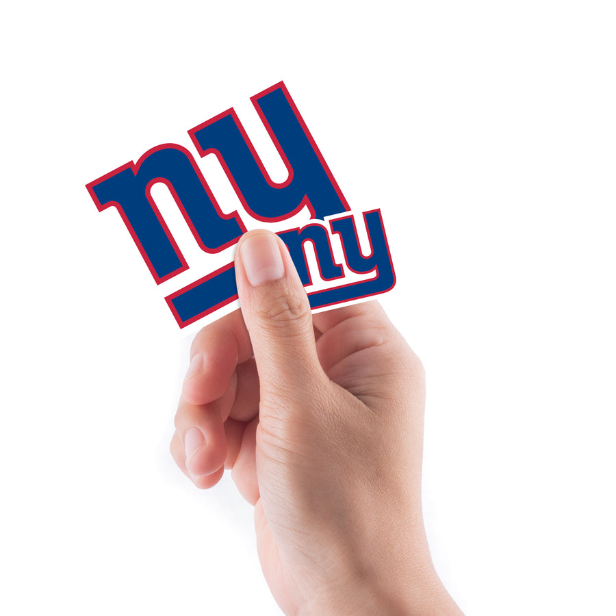 New York Giants - 5 Logo Minis (Mixed Sizes) - Official NFL - Reusable Vinyl Decals