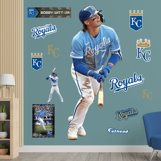 Kansas City Royals: Bobby Witt Jr. 2022        - Officially Licensed MLB Removable     Adhesive Decal