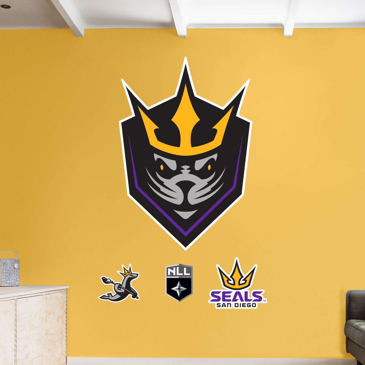 San Diego Seals:   Logo        - Officially Licensed NLL Removable     Adhesive Decal