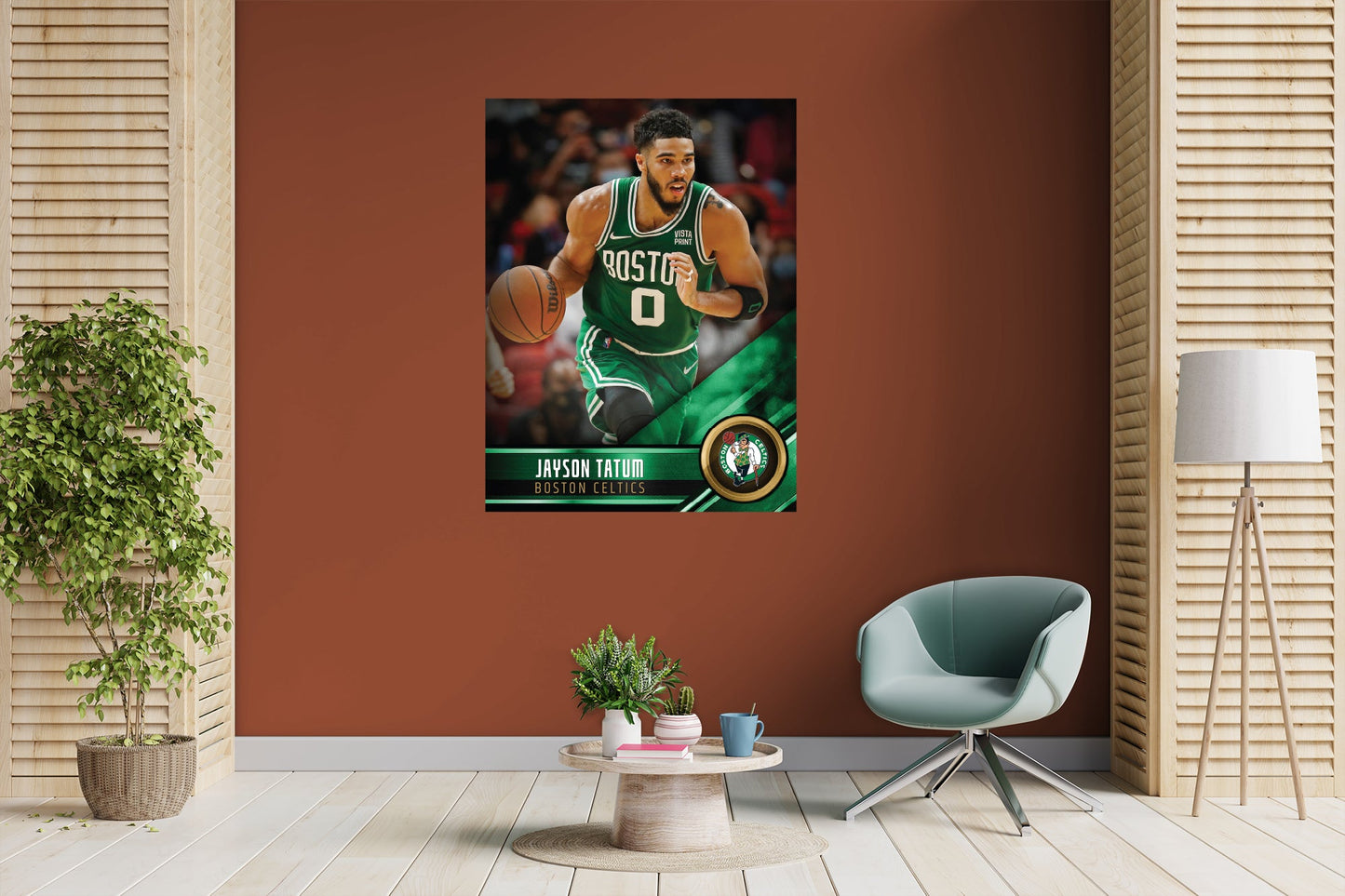 Boston Celtics: Jayson Tatum Poster - Officially Licensed NBA Removable Adhesive Decal