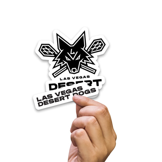 Las Vegas Desert Dogs:  2022 Logo Minis        - Officially Licensed NLL Removable     Adhesive Decal