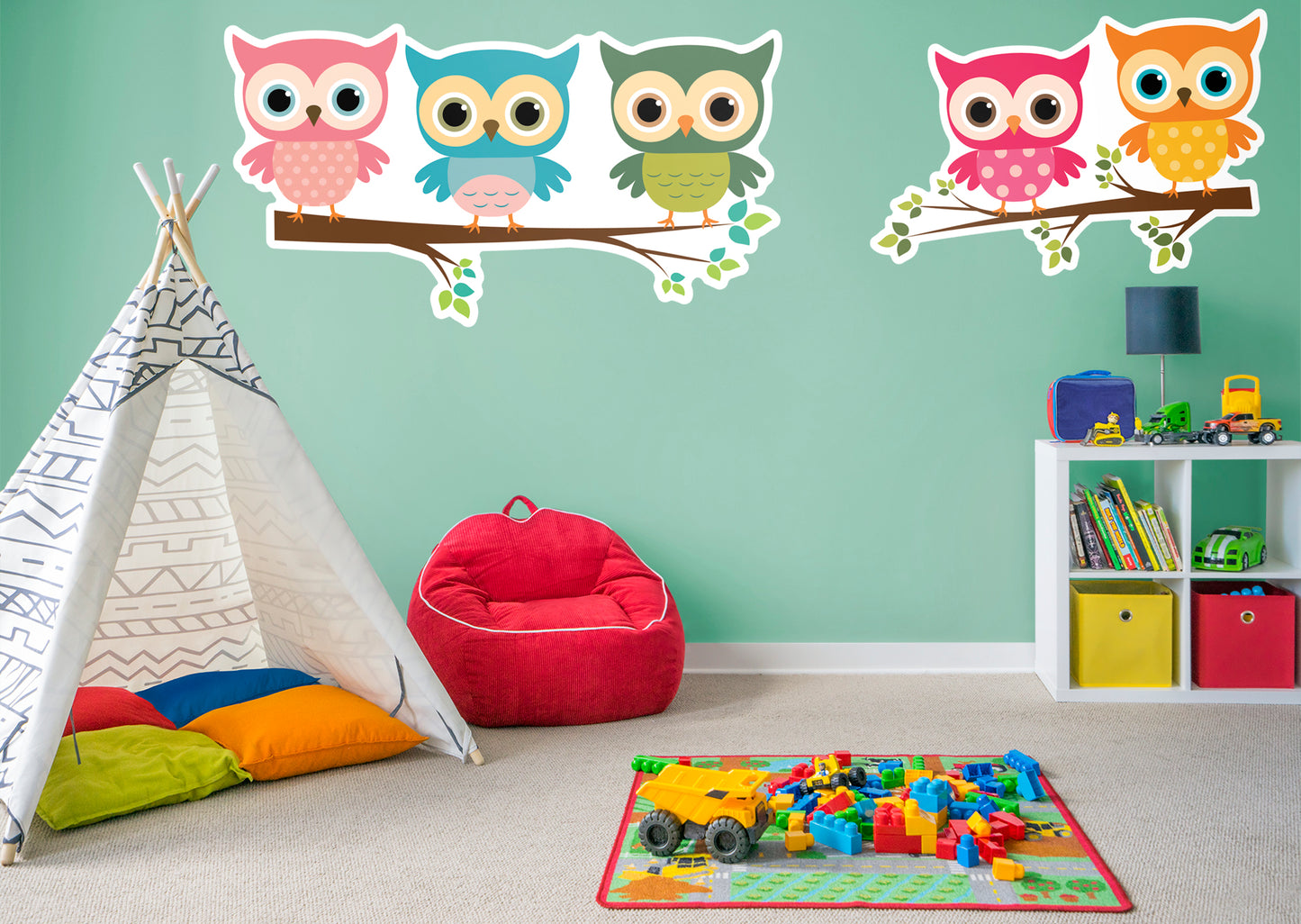 Nursery: Owl Dots Collection        -   Removable Wall   Adhesive Decal