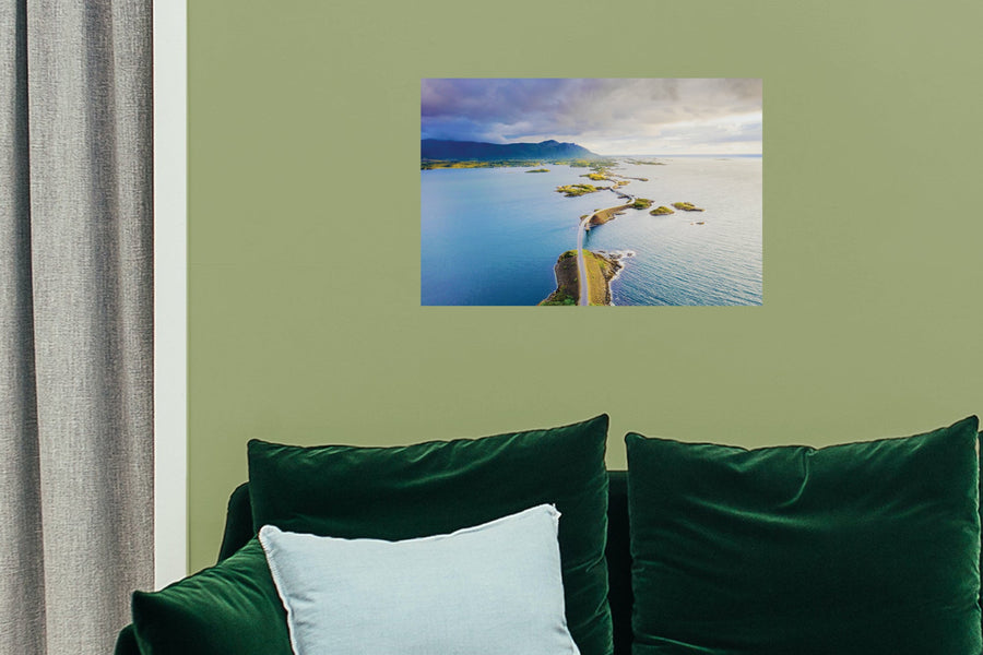 Popular Landmarks: Scandinavian Islands Realistic Poster - Removable Adhesive Decal