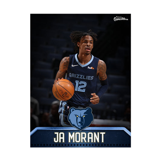 Memphis Grizzlies Ja Morant 2021 GameStar        - Officially Licensed NBA Removable Wall   Adhesive Decal