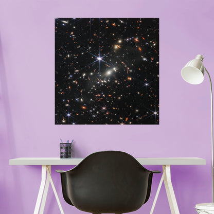 NASA: James Webb Space Telescope Webb's First Deep Field Poster        -   Removable     Adhesive Decal