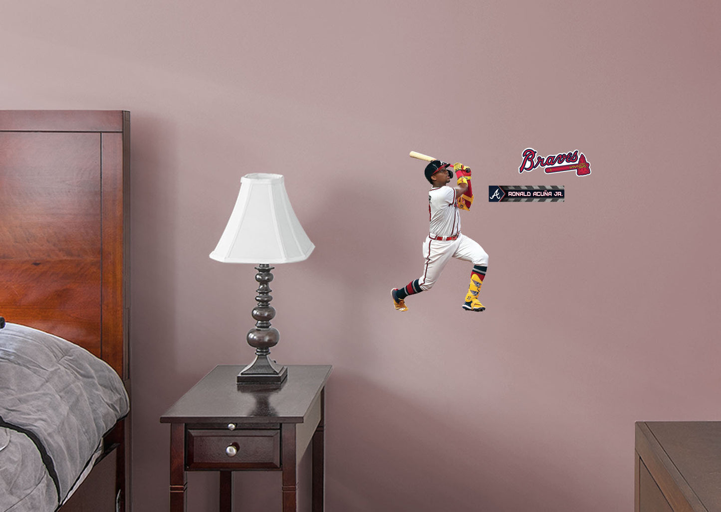 Atlanta Braves: Ronald Acuña Jr.         - Officially Licensed MLB Removable Wall   Adhesive Decal