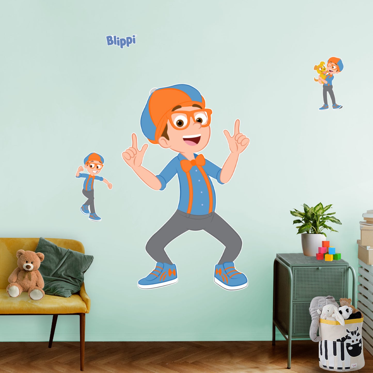Blippi RealBig        - Officially Licensed Blippi Removable     Adhesive Decal
