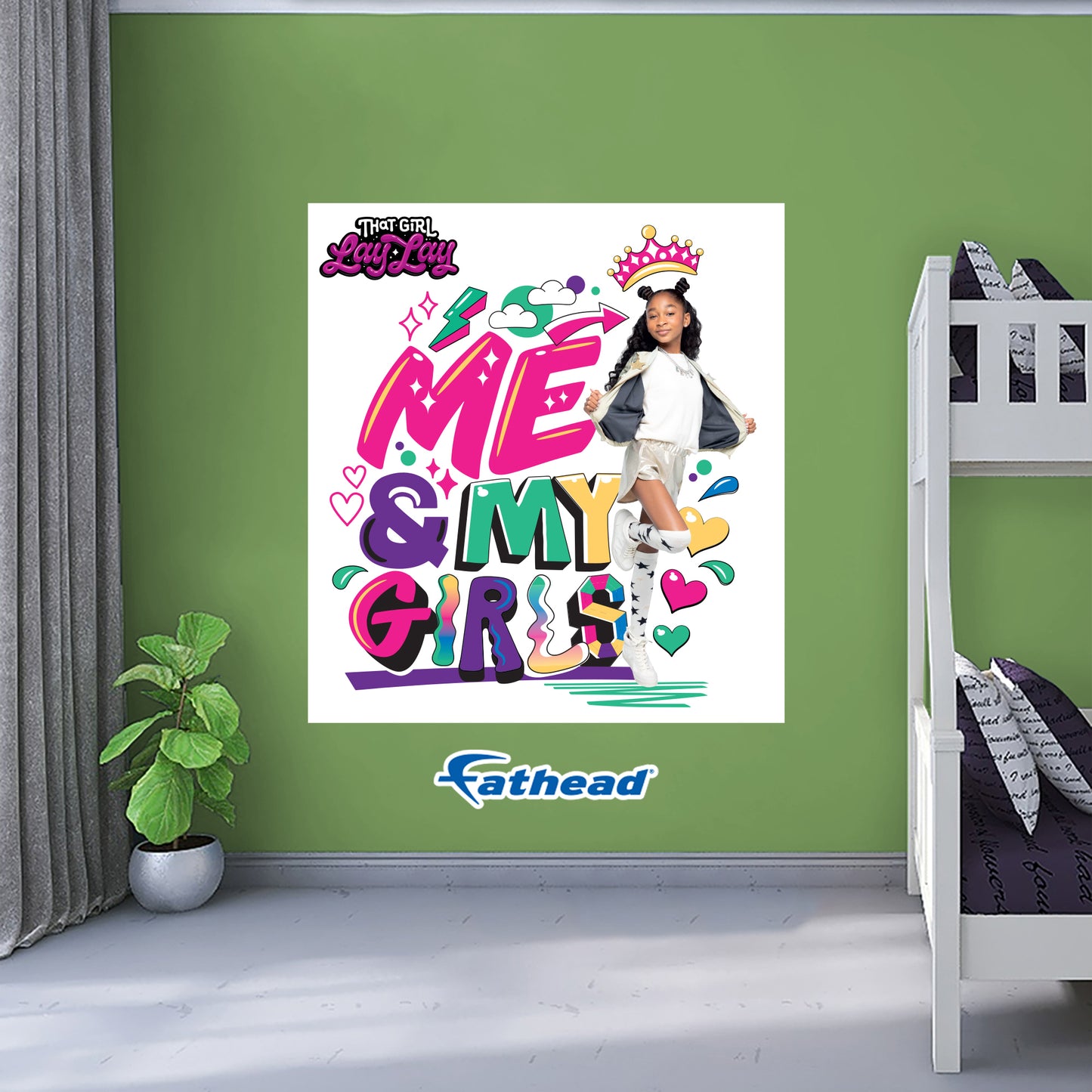 That Girl Lay Lay:  Me & My Girls Poster        - Officially Licensed Nickelodeon Removable     Adhesive Decal