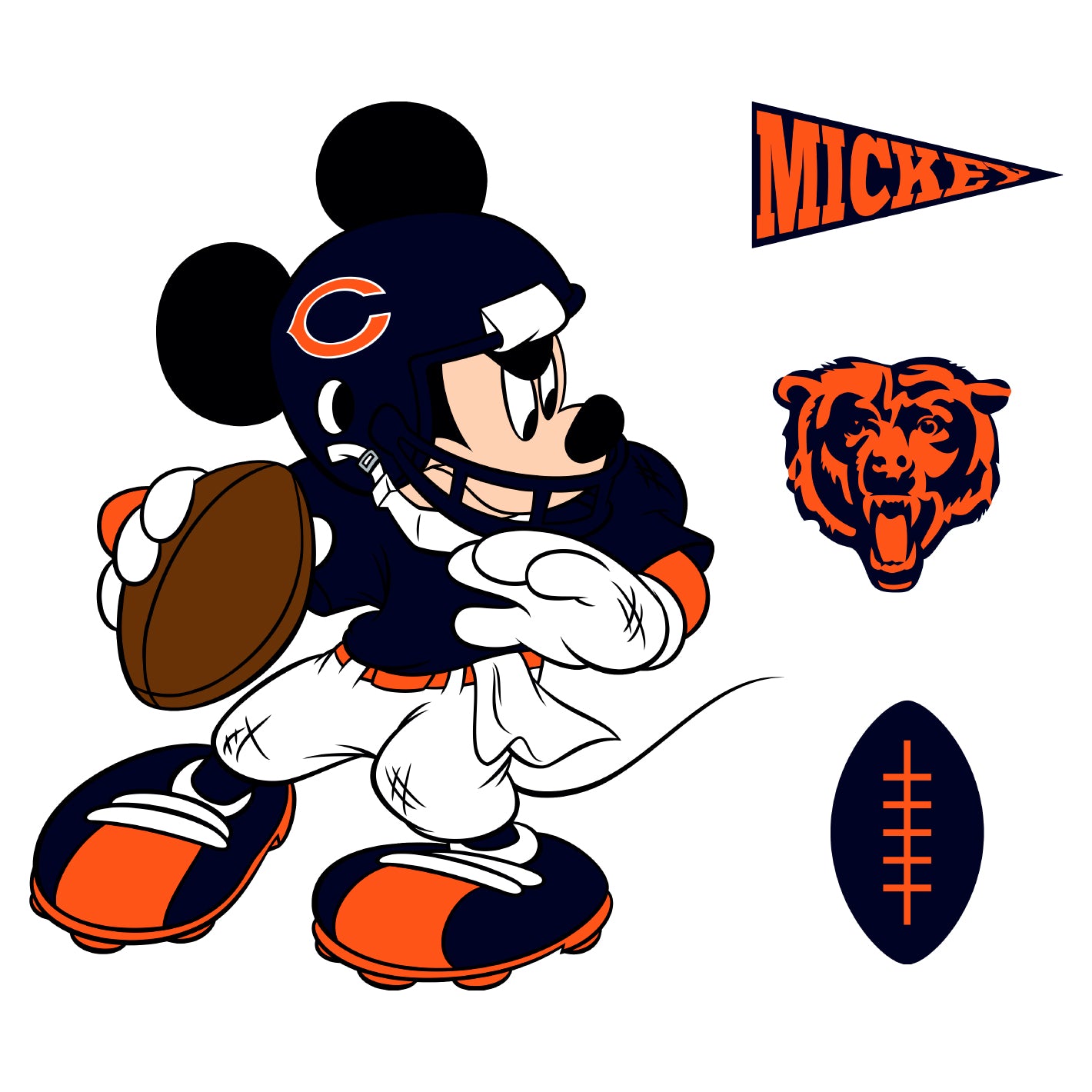 chicago bears mickey mouse
