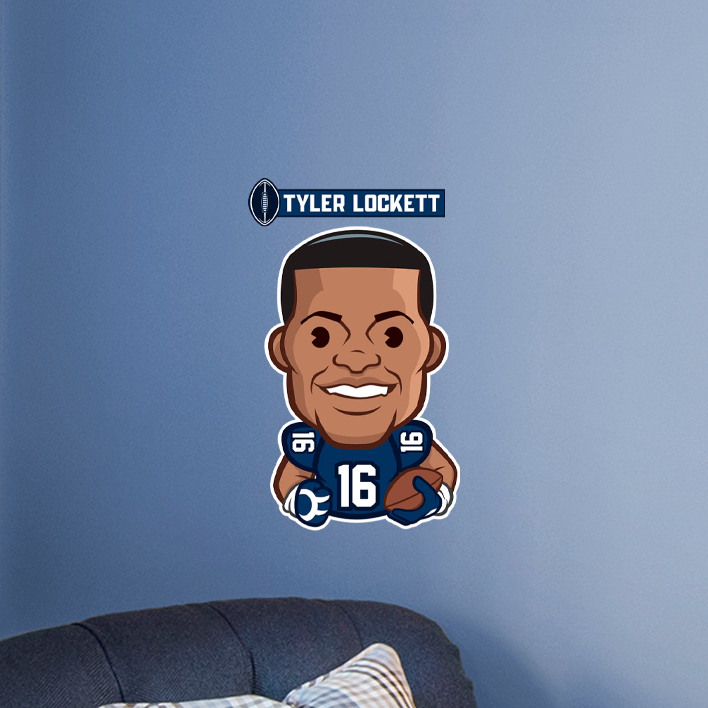Seattle Seahawks: Tyler Lockett  Emoji        - Officially Licensed NFLPA Removable     Adhesive Decal