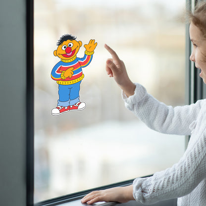 Ernie Window Cling - Officially Licensed Sesame Street Removable Window Static Decal