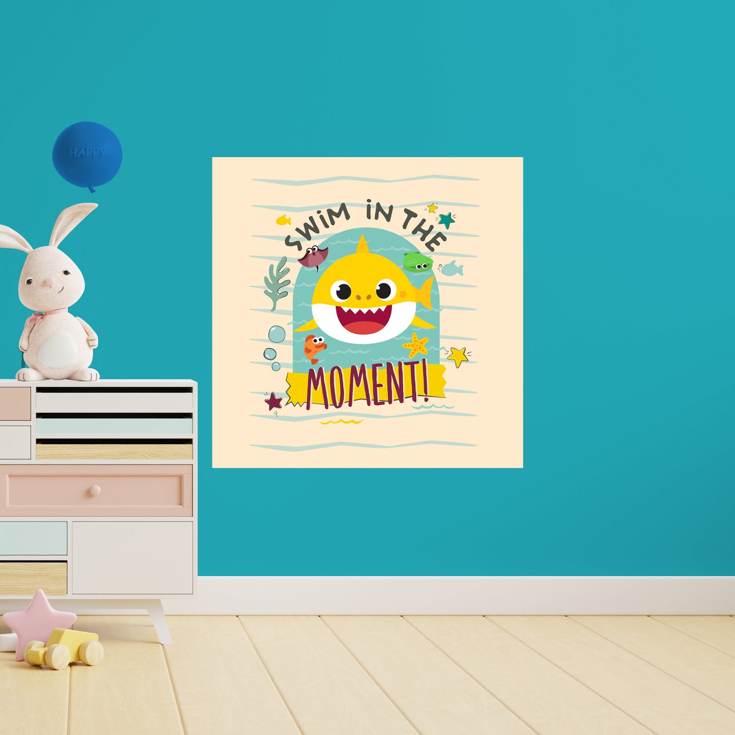 Baby Shark:  Your Moment Poster        - Officially Licensed Nickelodeon Removable     Adhesive Decal