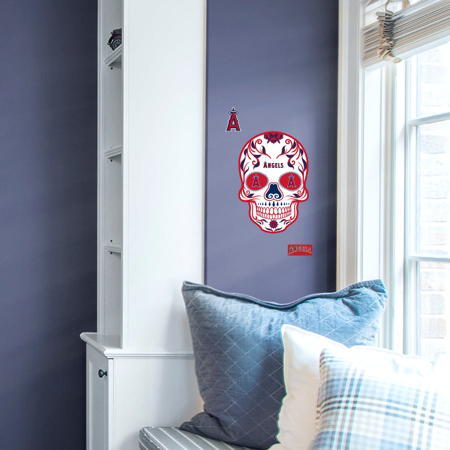 Los Angeles Angels - RealBig Sugar Skull Collection - Official MLB - Reusable Vinyl Wall Decals