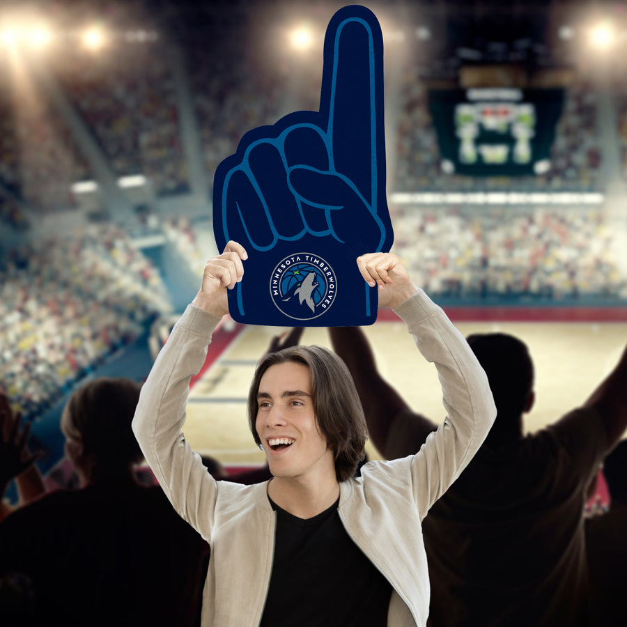 Foam Finger - Big Head - Official NBA - Minnesota Timberwolves - Foam Core Cutout