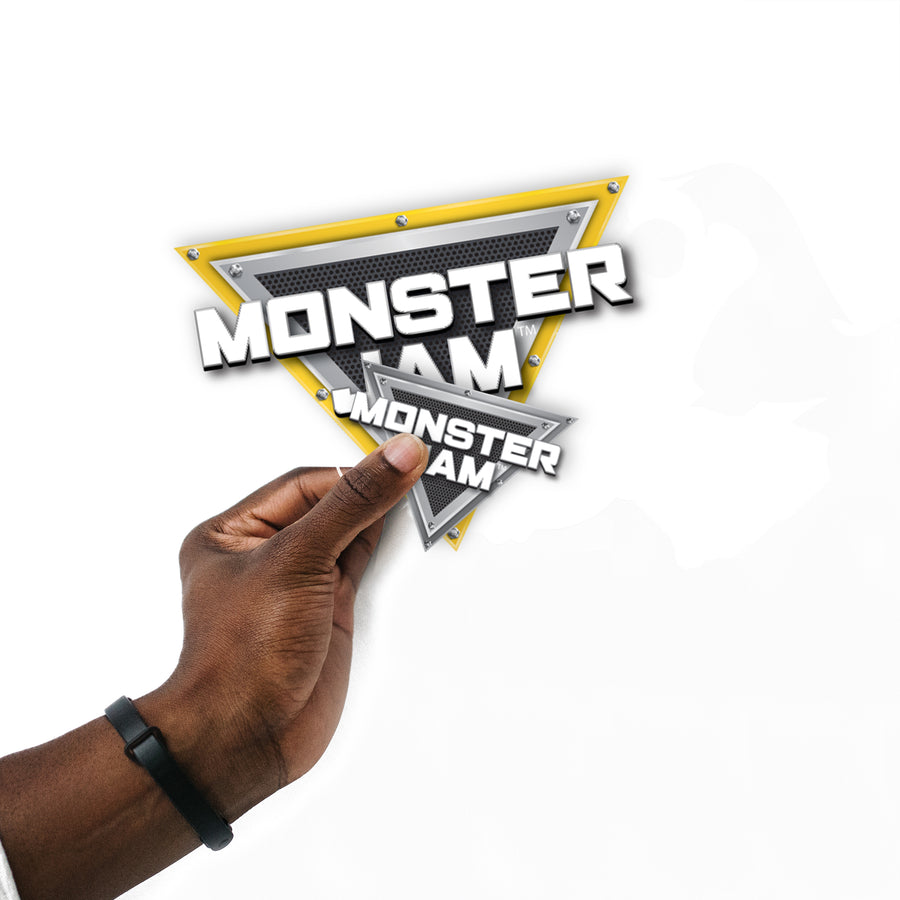 Monster Jam - 5 Logo Minis (Mixed Sizes) - Official Monster Jam - Reusable Vinyl Decals