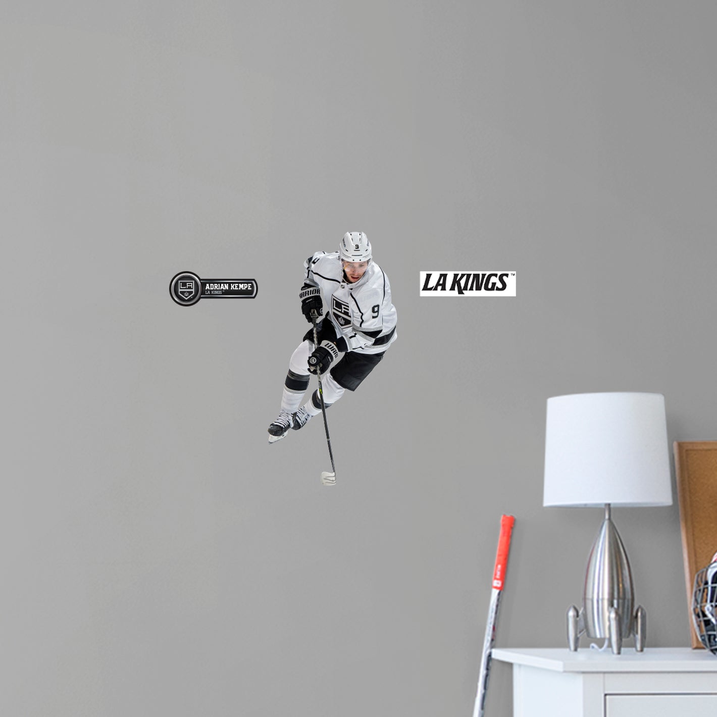 Los Angeles Kings: Adrian Kempe - Officially Licensed NHL Removable Adhesive Decal