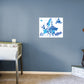 Maps: Europe Blue Mural        -   Removable Wall   Adhesive Decal