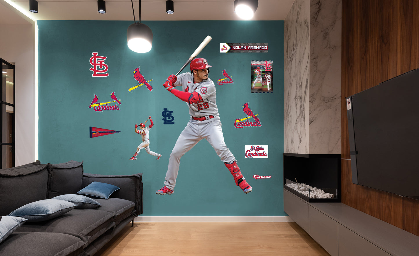 St. Louis Cardinals for St Louis Cardinals: Nolan Arenado 2021 GameStar - MLB Removable Wall Adhesive Wall Decal Large