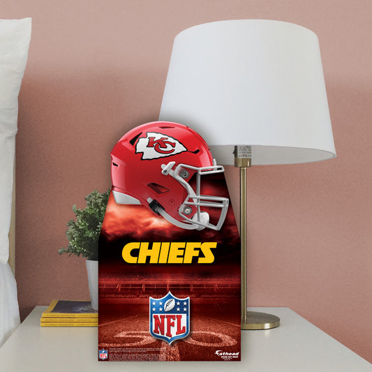 Kansas City Chiefs:   Helmet  Mini   Cardstock Cutout  - Officially Licensed NFL    Stand Out
