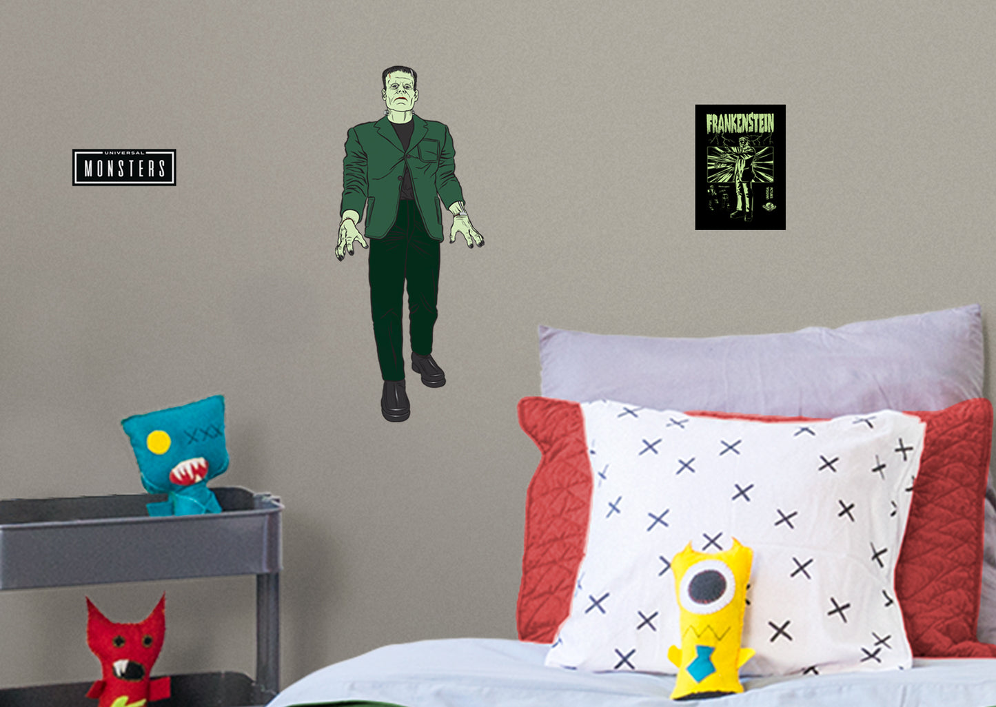 Universal Monsters: Frankenstein Animated RealBig        - Officially Licensed NBC Universal Removable Wall   Adhesive Decal