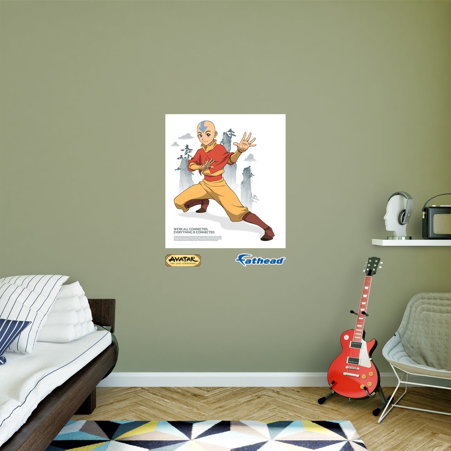 Avatar The Last Airbender: Aang Poster - Officially Licensed Nickelodeon Removable Adhesive Decal