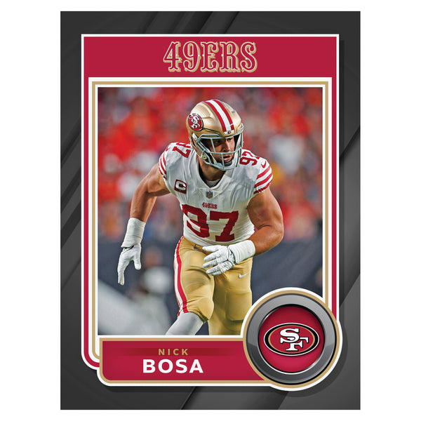 49ers Nick Bosa Wall Decor Flag - Ink In Action