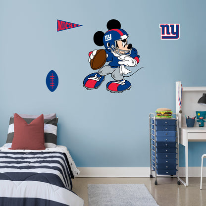 New York Giants: Mickey Mouse 2021        - Officially Licensed NFL Removable     Adhesive Decal