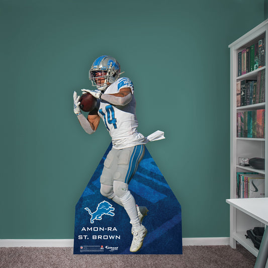 Detroit Lions: Amon-Ra St. Brown 2022  Life-Size   Foam Core Cutout  - Officially Licensed NFL    Stand Out