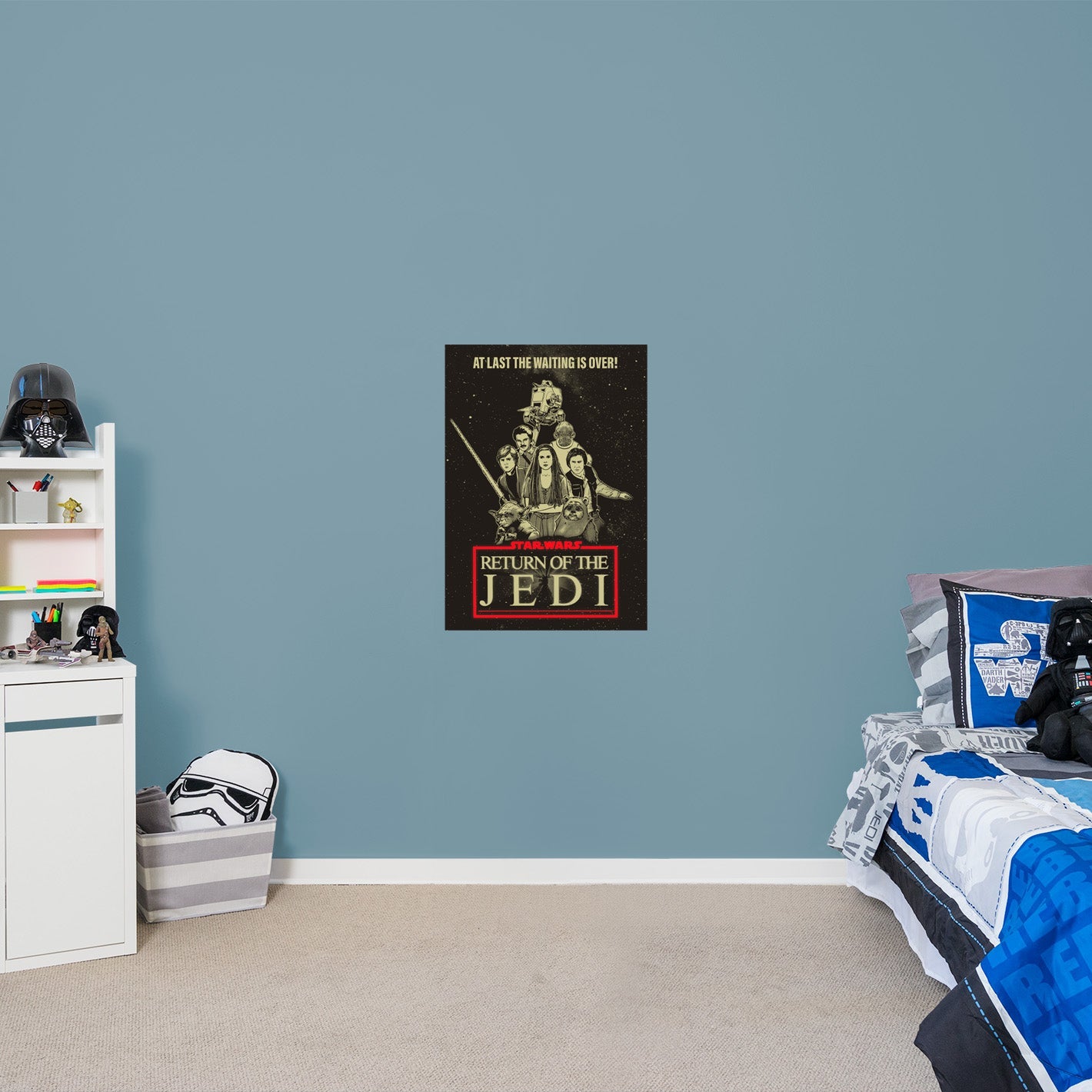 Return of the Jedi 40th: Waiting Is Over Movie Poster - Officially Licensed Star Wars Removable Adhesive Decal
