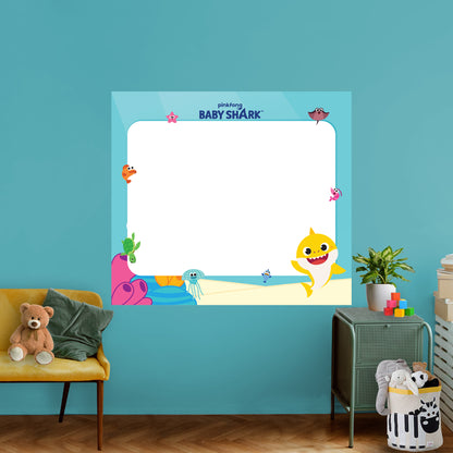 Baby Shark:  Underwater Friends Dry Erase        - Officially Licensed Nickelodeon Removable     Adhesive Decal