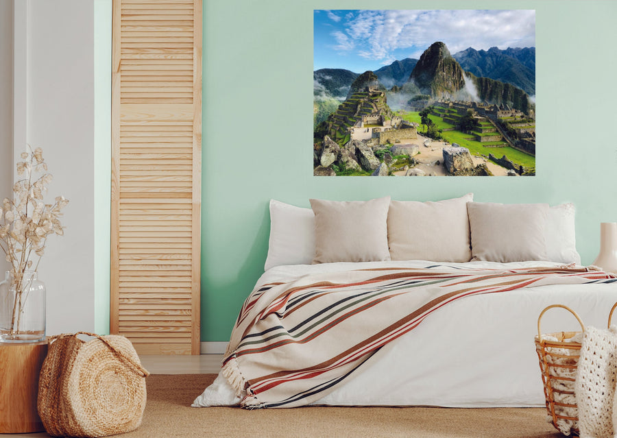 Popular Landmarks: Machu Picchu Realistic Poster - Removable Adhesive Decal