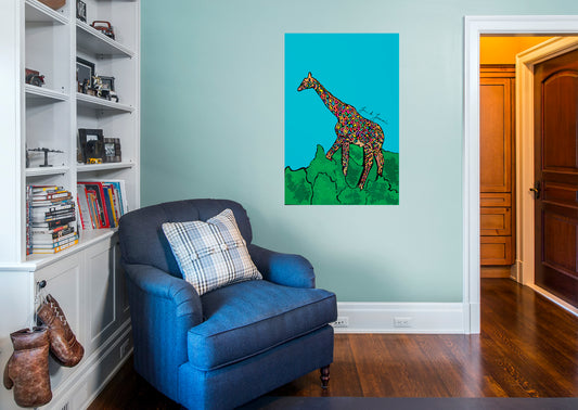 Dream Big Art:  Jirafe Mural        - Officially Licensed Juan de Lascurain Removable Wall   Adhesive Decal