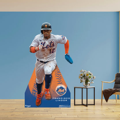 New York Mets: Francisco Lindor 2022  Life-Size   Foam Core Cutout  - Officially Licensed MLB    Stand Out