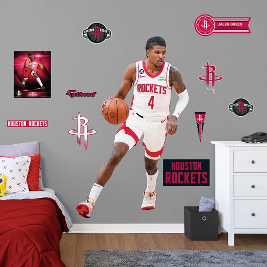 Houston Rockets: Jalen Green 2022        - Officially Licensed NBA Removable     Adhesive Decal