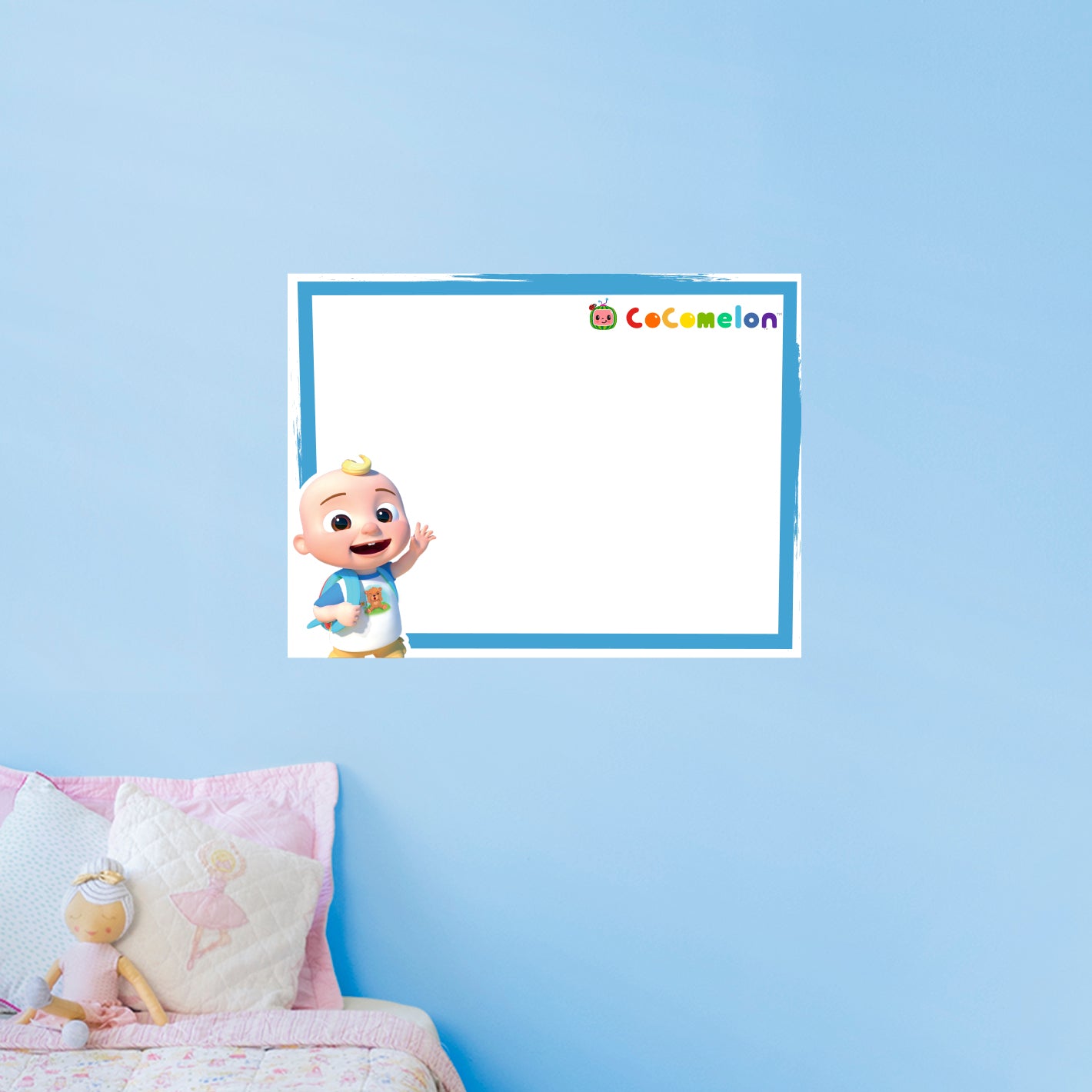 JJ Dry Erase        - Officially Licensed CoComelon Removable     Adhesive Decal