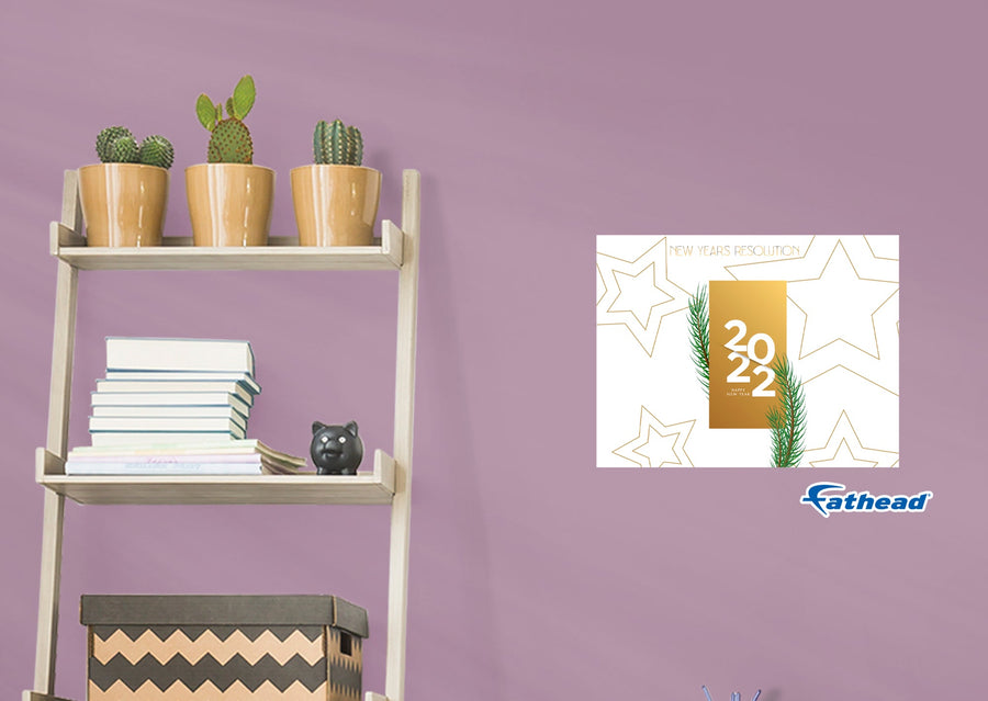 New Year: Few Branches Dry Erase - Removable Adhesive Decal