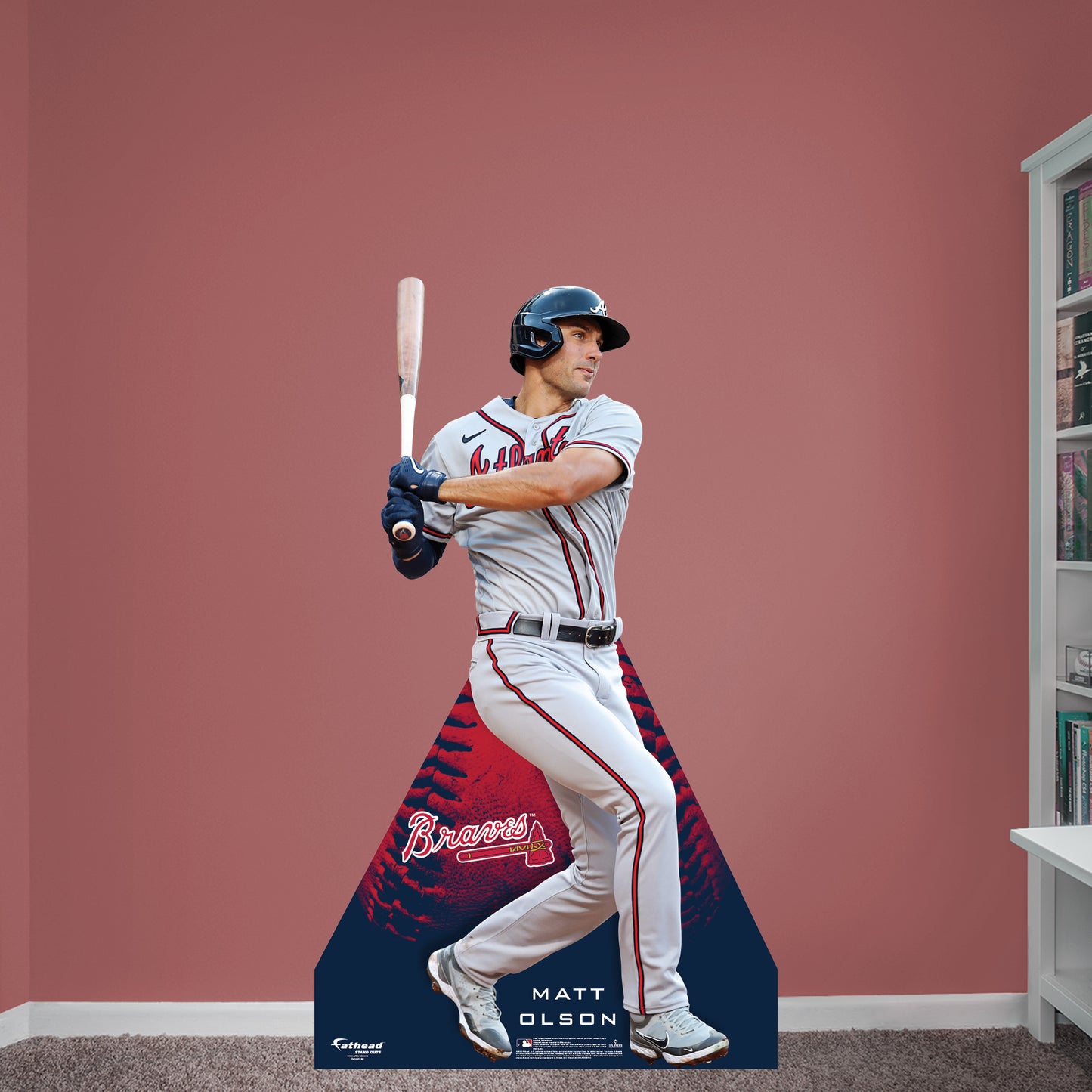 Atlanta Braves: Matt Olson Life-Size Foam Core Cutout - Officially Licensed MLB Stand Out